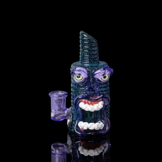 sophisticated art piece - Full Face: Green Dichro over Grape w/ Potion Face by FrostysFresh (2023)