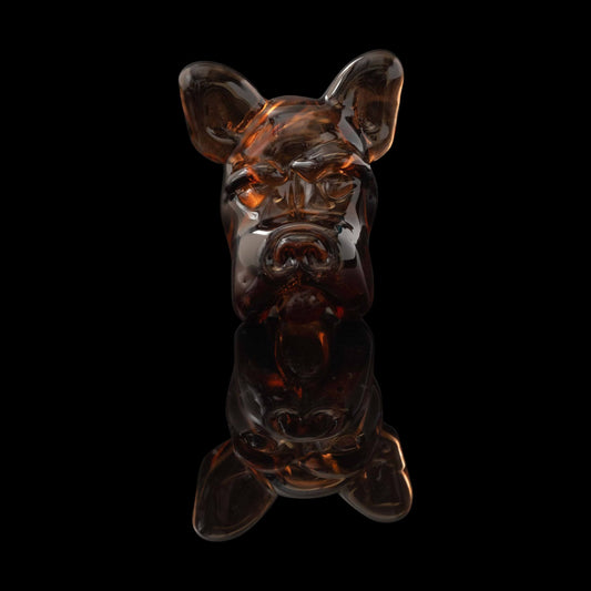 exquisite glass pendant - Sienna Brown Frenchie Pendant by Swanny (2023)