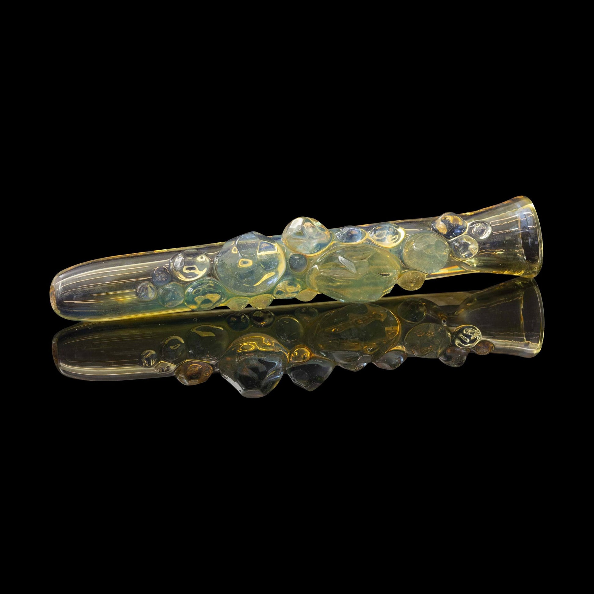 heady art piece - Chillum (C) by Northern Waters (Yellow with Clear) (GV 2023)