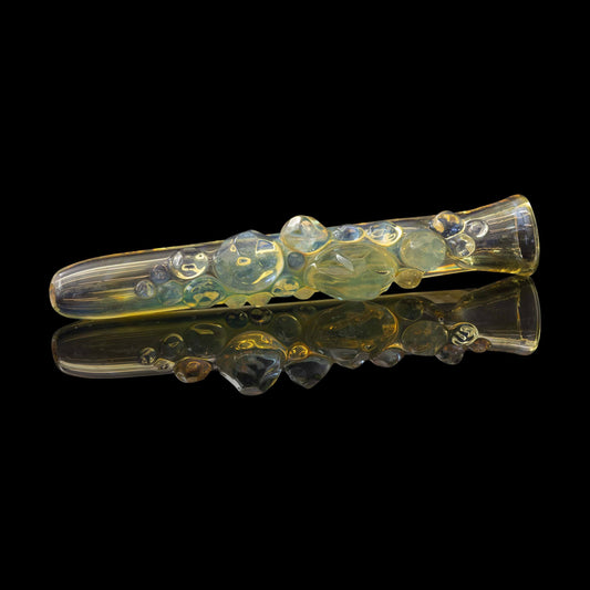 heady art piece - Chillum (C) by Northern Waters (Yellow with Clear) (GV 2023)