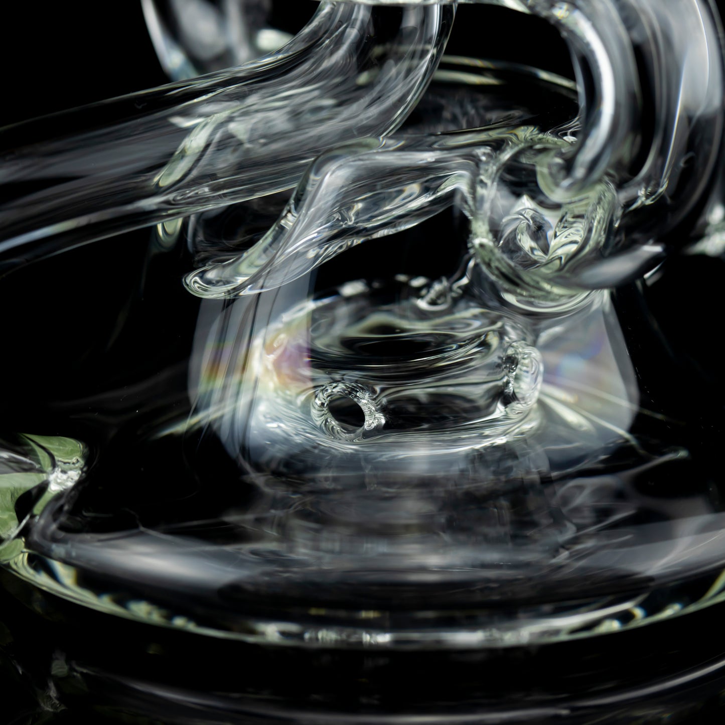 Clear Recycler (A) by Kuroobi Glass (2024)