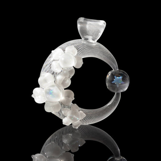 heady glass pendant - Crescent Pendant by Blue Soldier x Mars Glassworks (2023)