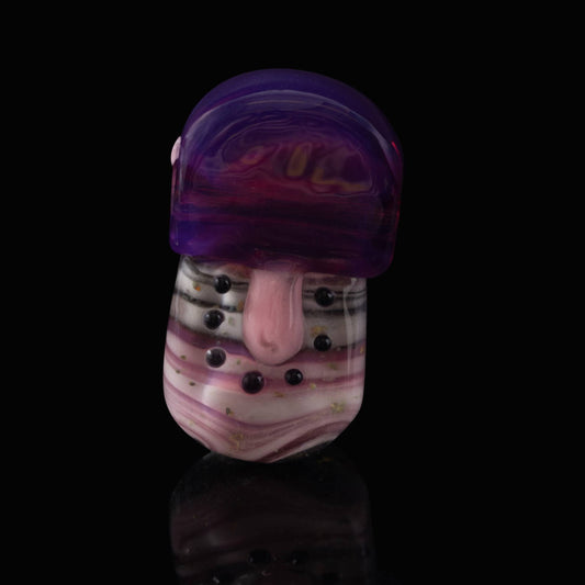 hand-blown glass pendant - Collab Kiwi Pendant by Sakibomb x Chadd Lacy (2023)
