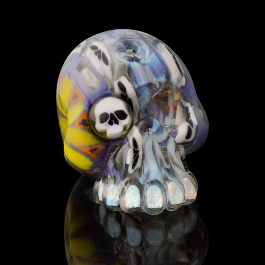 meticulously crafted art piece - Collab Small Skull By Carsten Carlile x Crunklestein (2023)
