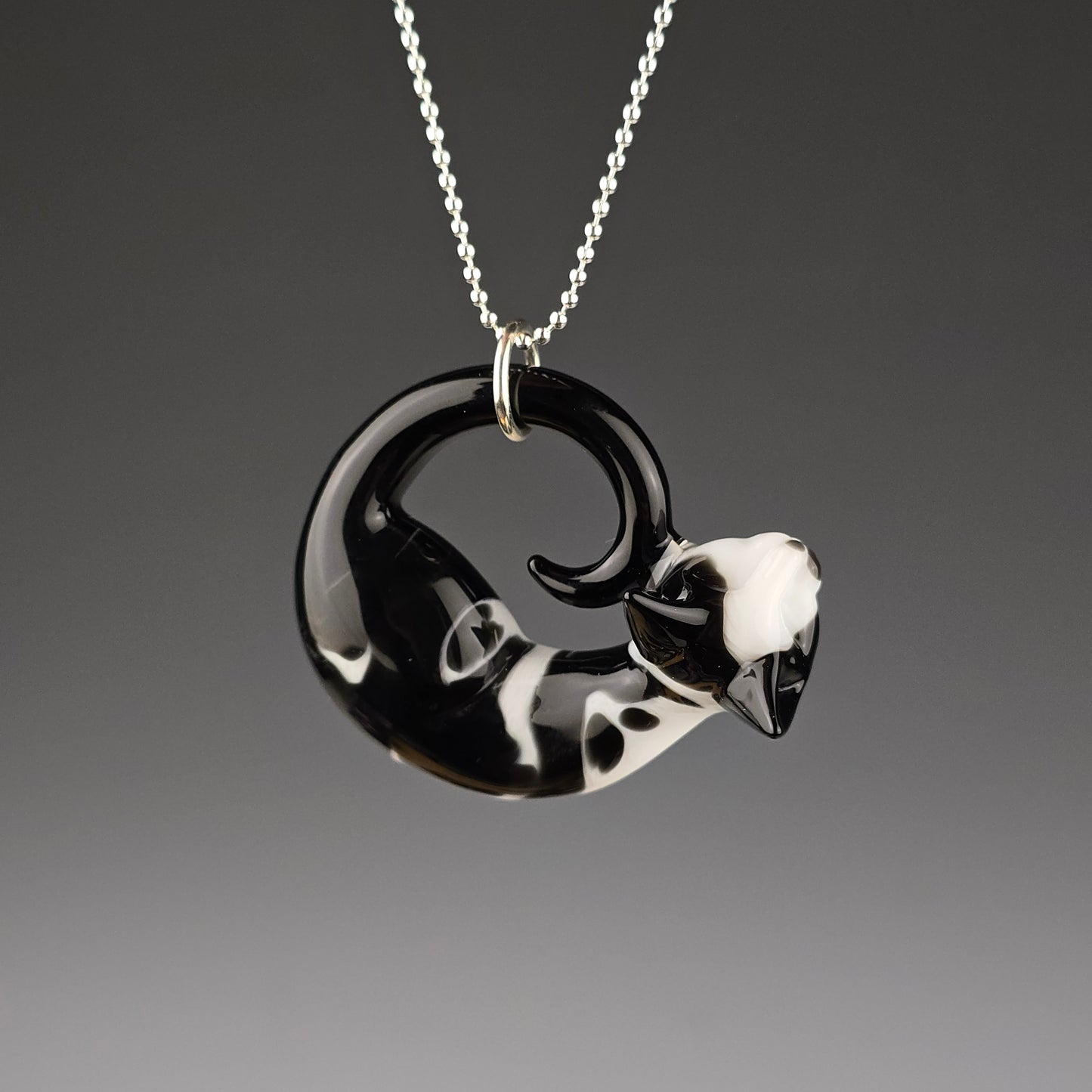 Cow Kitty Mini Sleeping Kitty Pendant by Spiller Woods (2025)