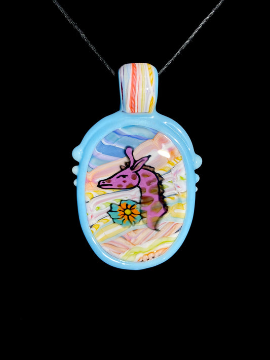 Giraffe on Pastel Pendant by Shayla Windstar x Trip A (Coogi Zoo)