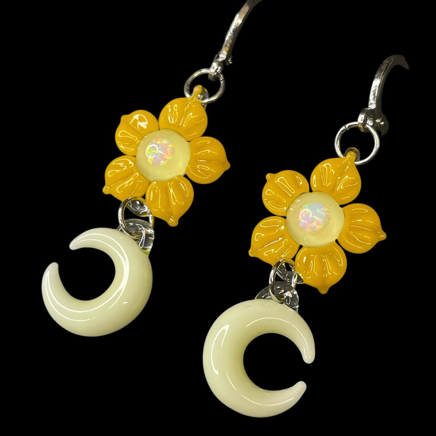 Moon Earrings (B) by Mars Glassworks (2025)