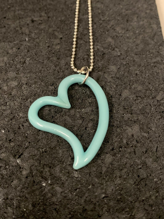 sophisticated glass pendant - Mint Heart Pendant by Spiller Woods (2023)