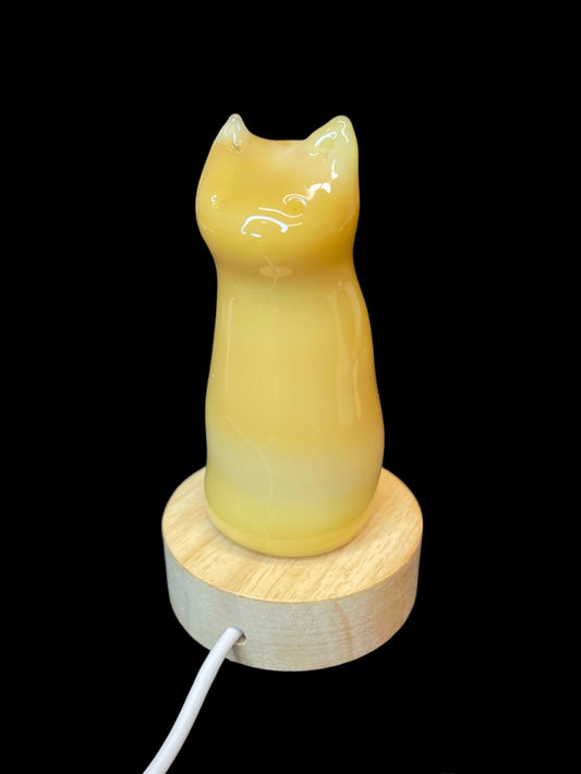 Light Up Kitty Sculpture by Sakibomb (2023)