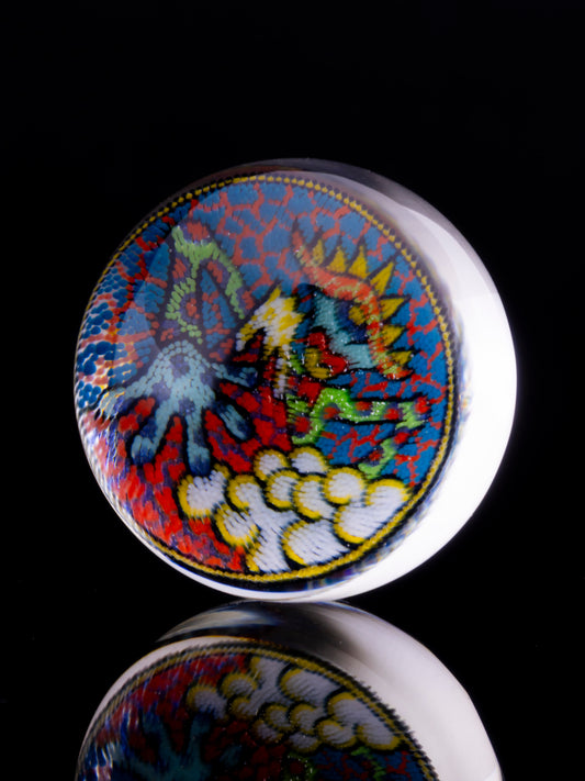 Takaomiyake Mt. Fuji marble,  faceted