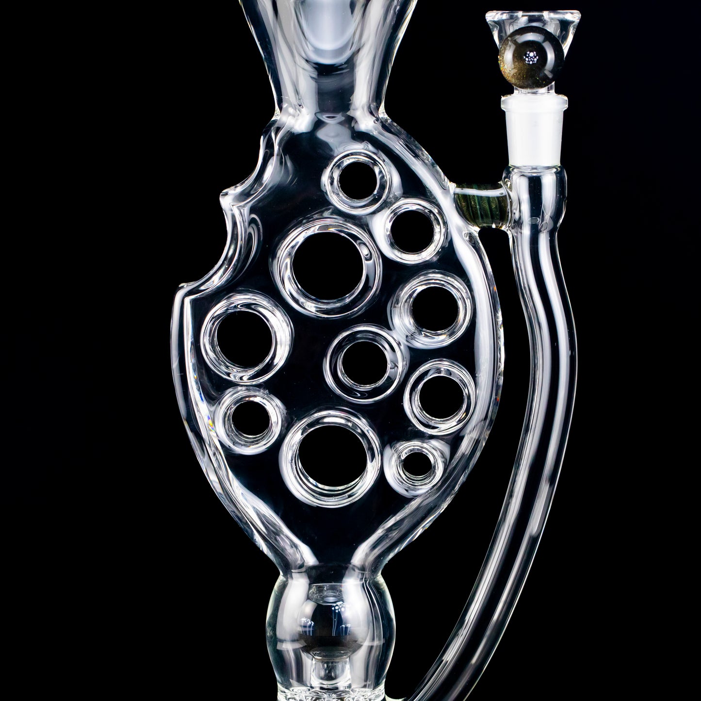 Swiss Perc Mini Bent Neck SideFeeder "MarblePerc" in Paparazzi [Number 83 of 100 for 2023]