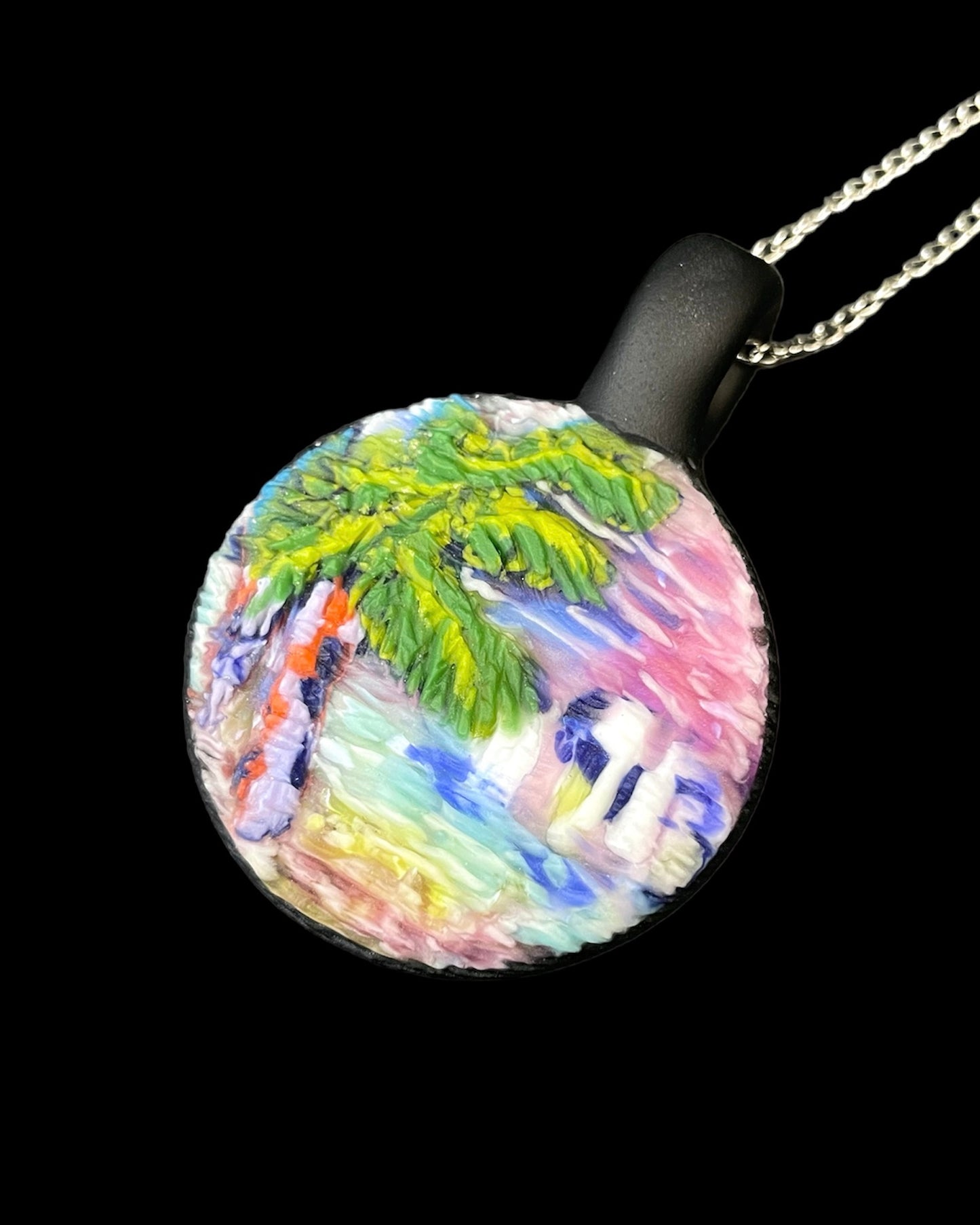 Paint Pendant by Hallie Cat Glass (2023)