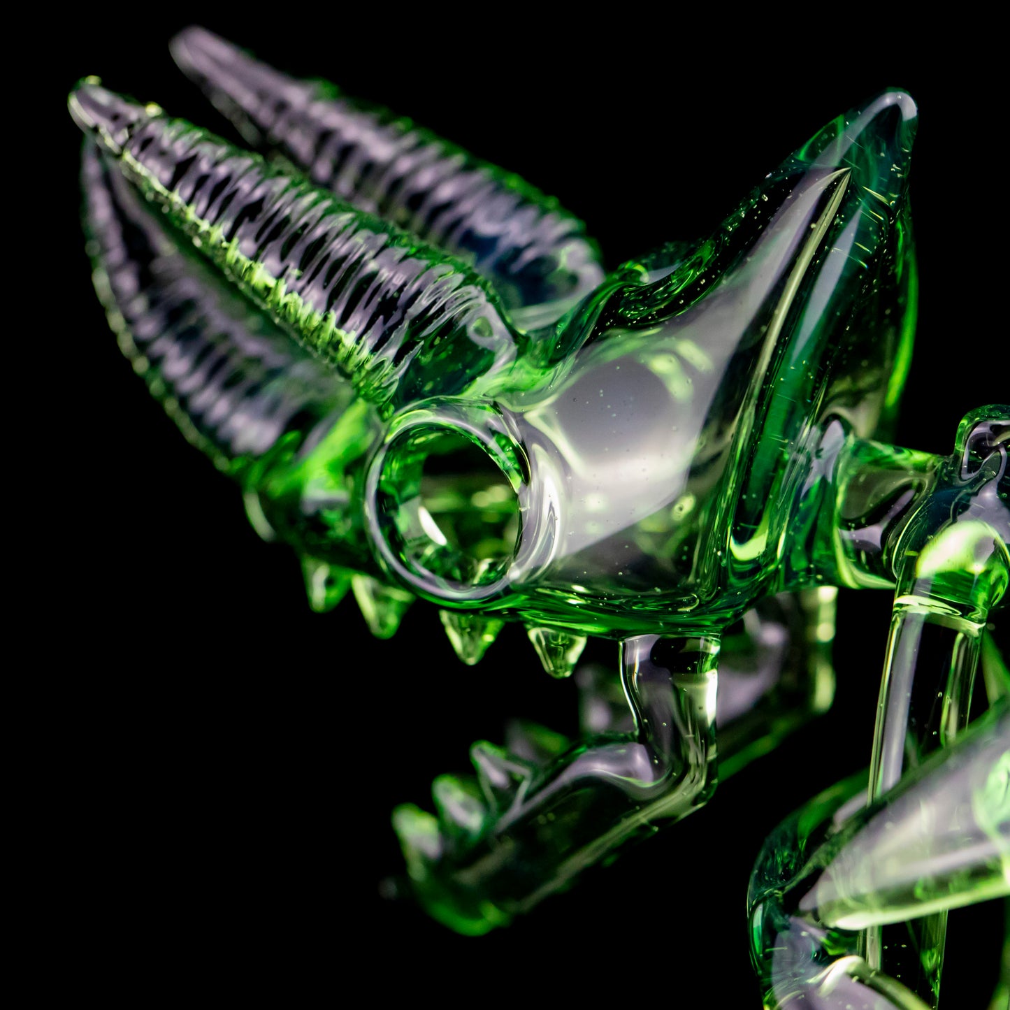 Tropical Green Skeleton Sculpture by Akio (2024)