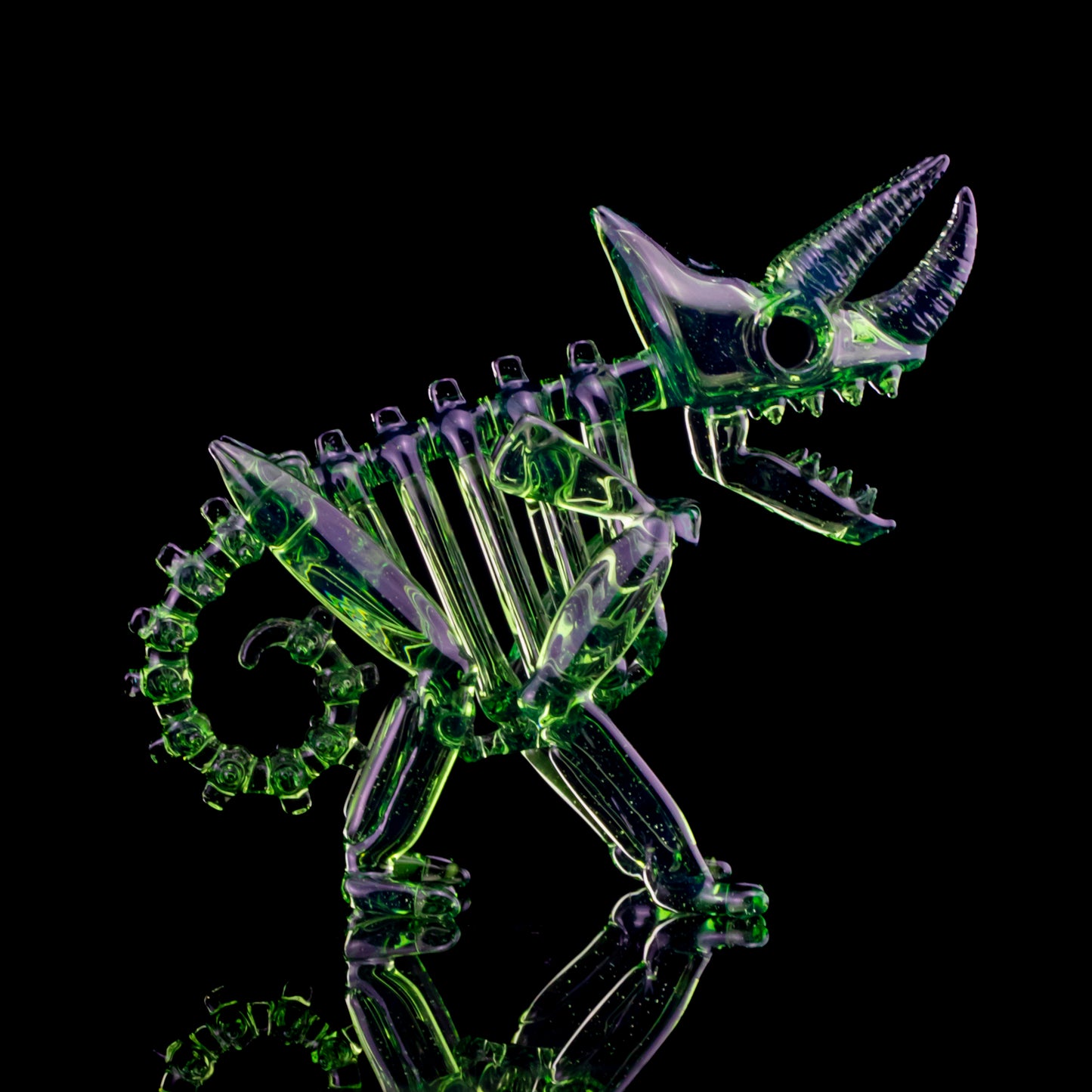 Tropical Green Skeleton Sculpture by Akio (2024)