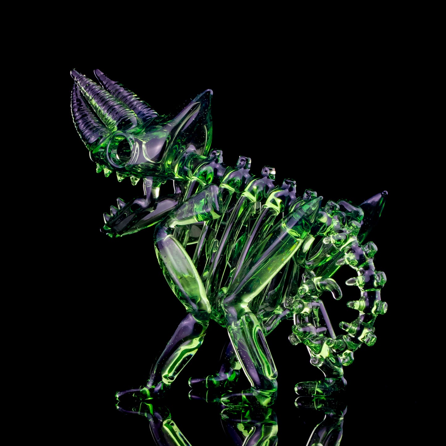 Tropical Green Skeleton Sculpture by Akio (2024)