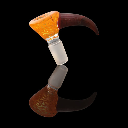 heady art piece - Martini Slide 14mm by Algae - Orange (2023)