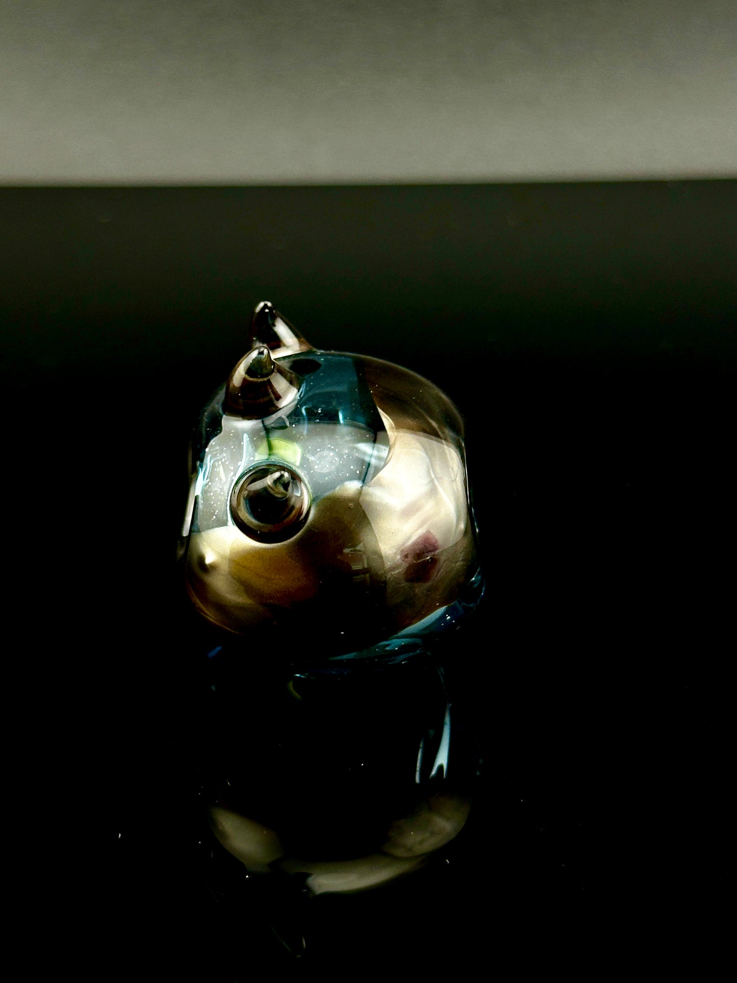 Aquarius spiked skull pendant