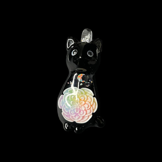 Pastel Flower Cat Pendant by Azusa Glass (Hikari No Kakera 2025)