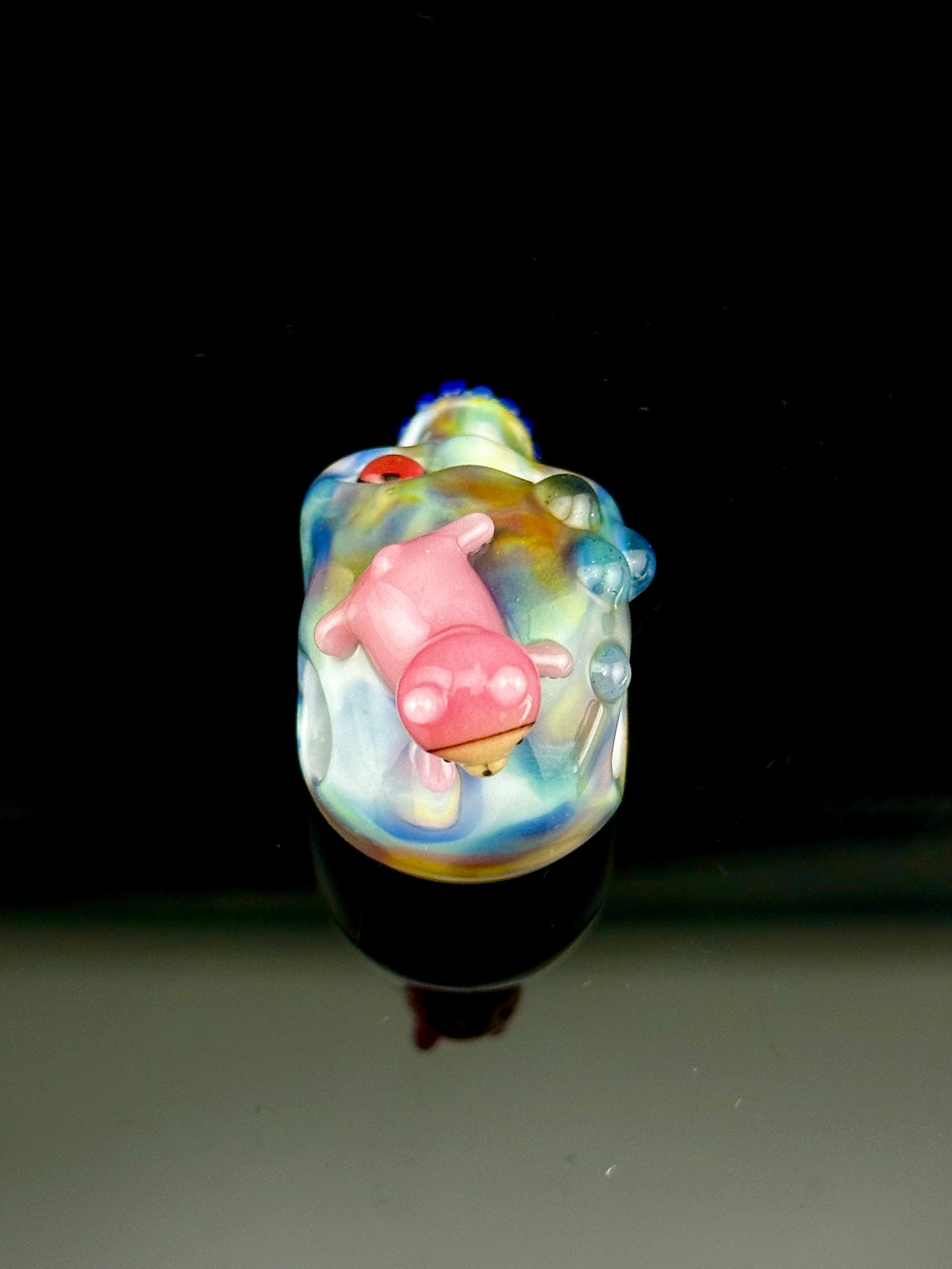 Aquarius skull and chappy pendant