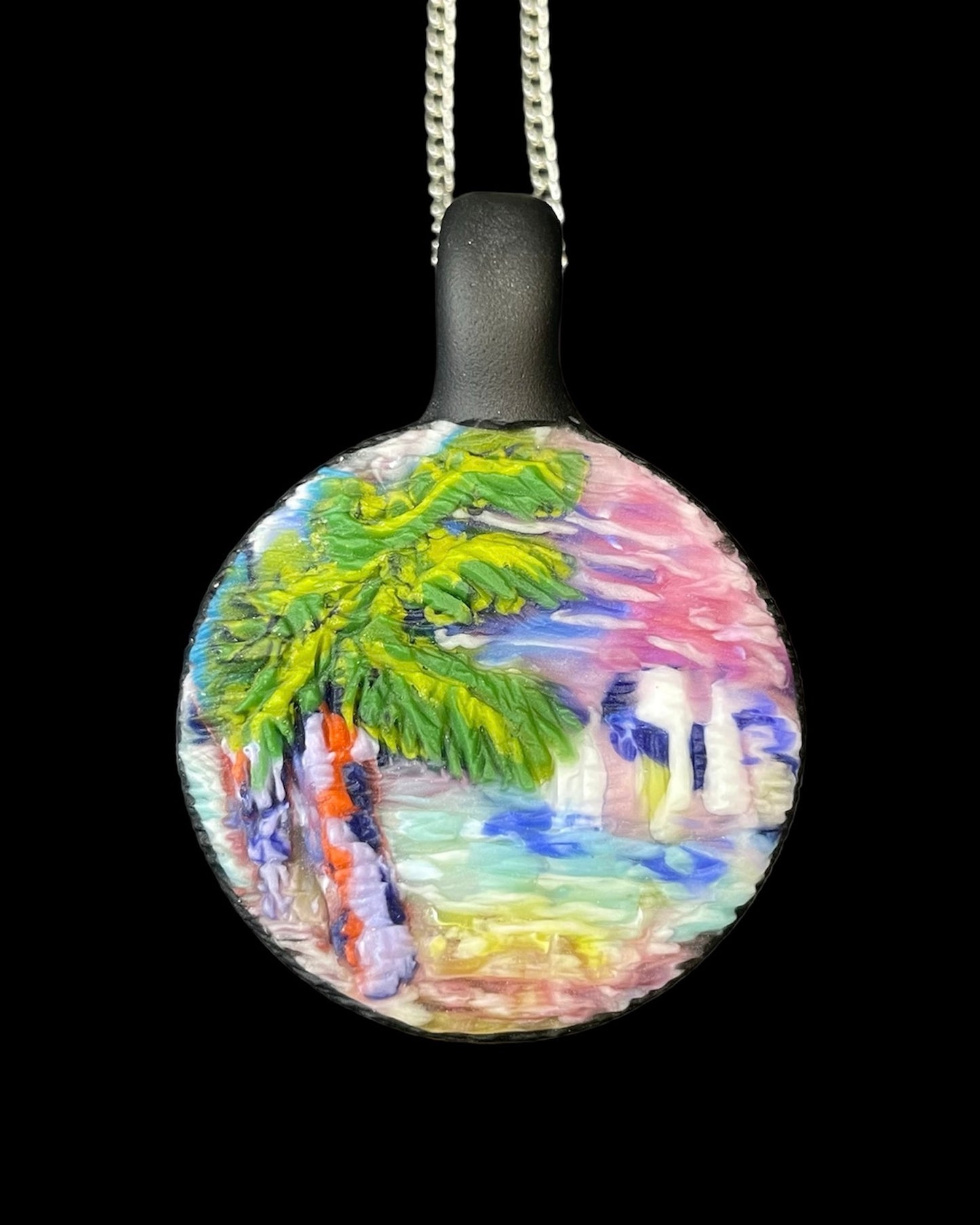 Paint Pendant by Hallie Cat Glass (2023)