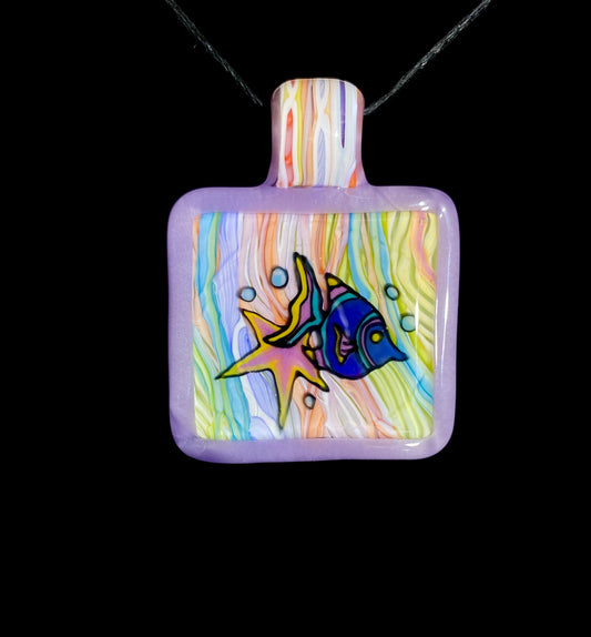 Fish on Pastel Pendant by Shayla Windstar x Trip A (Coogi Zoo)
