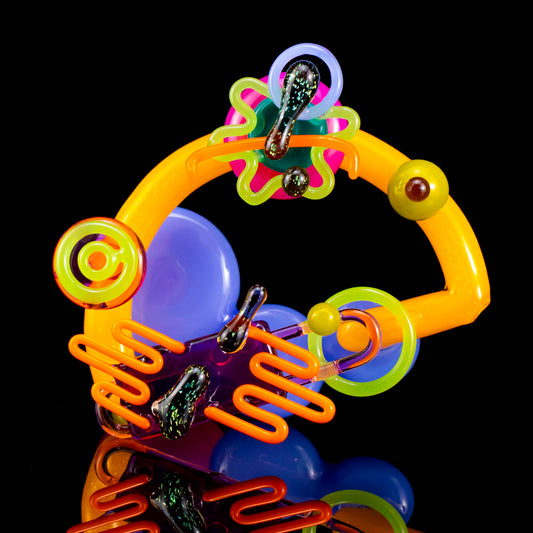 All Out 90's Abstract Piece by Elnew Glass