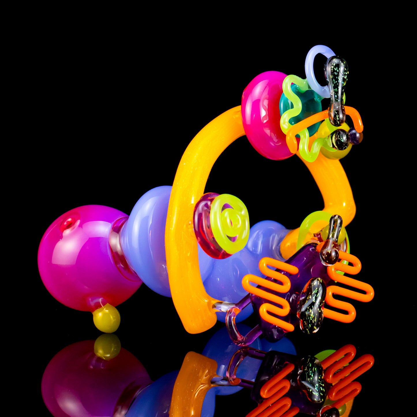 All Out 90's Abstract Piece by Elnew Glass