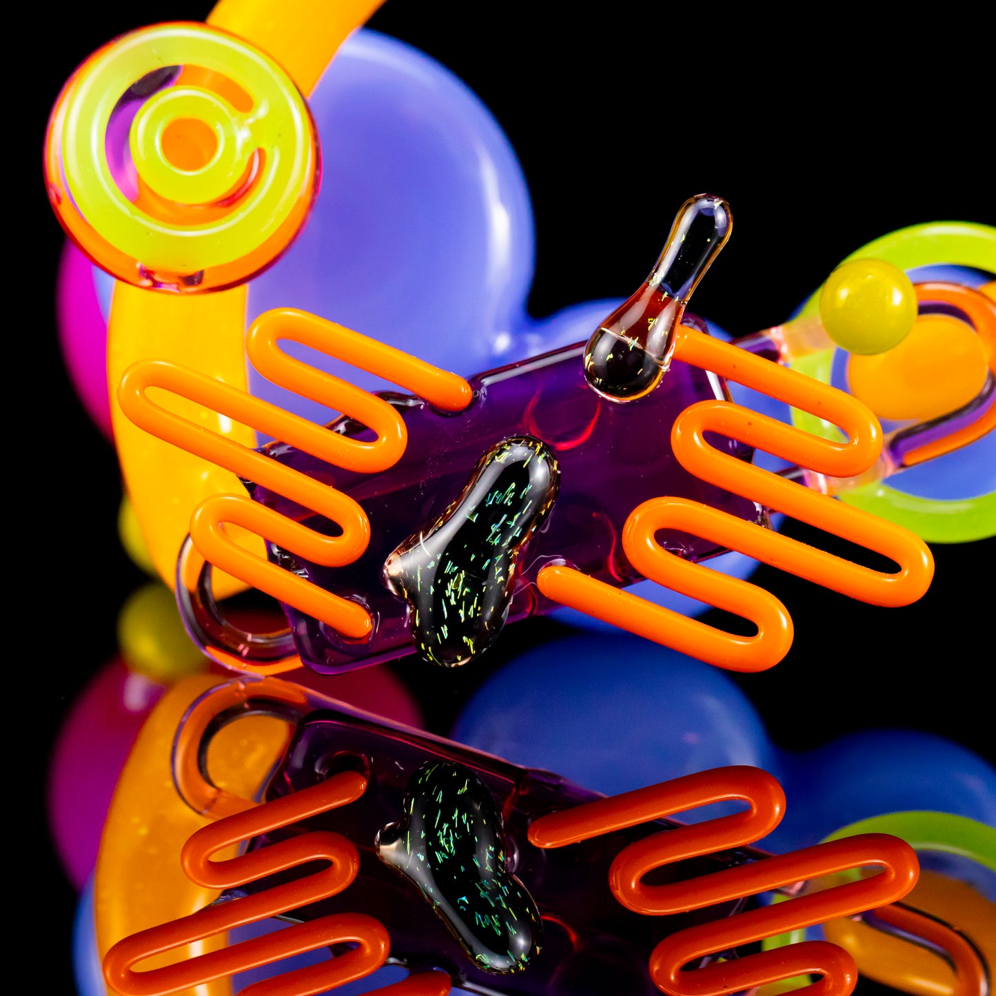 All Out 90's Abstract Piece by Elnew Glass