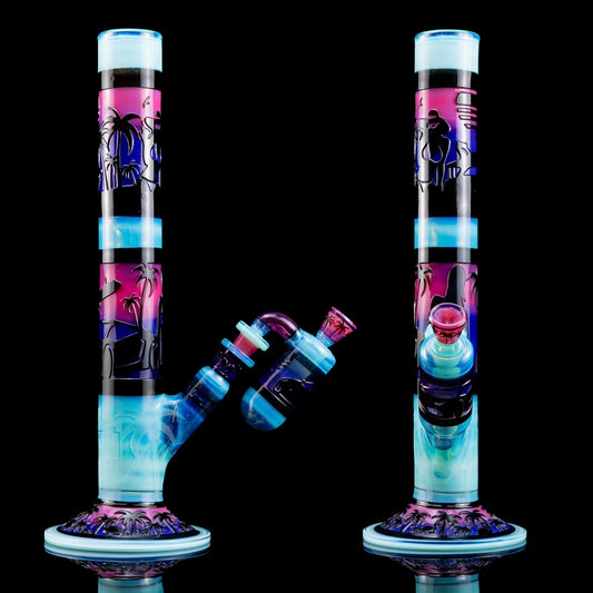 Miami Vice Straight Tube Set by Subliminal Glass