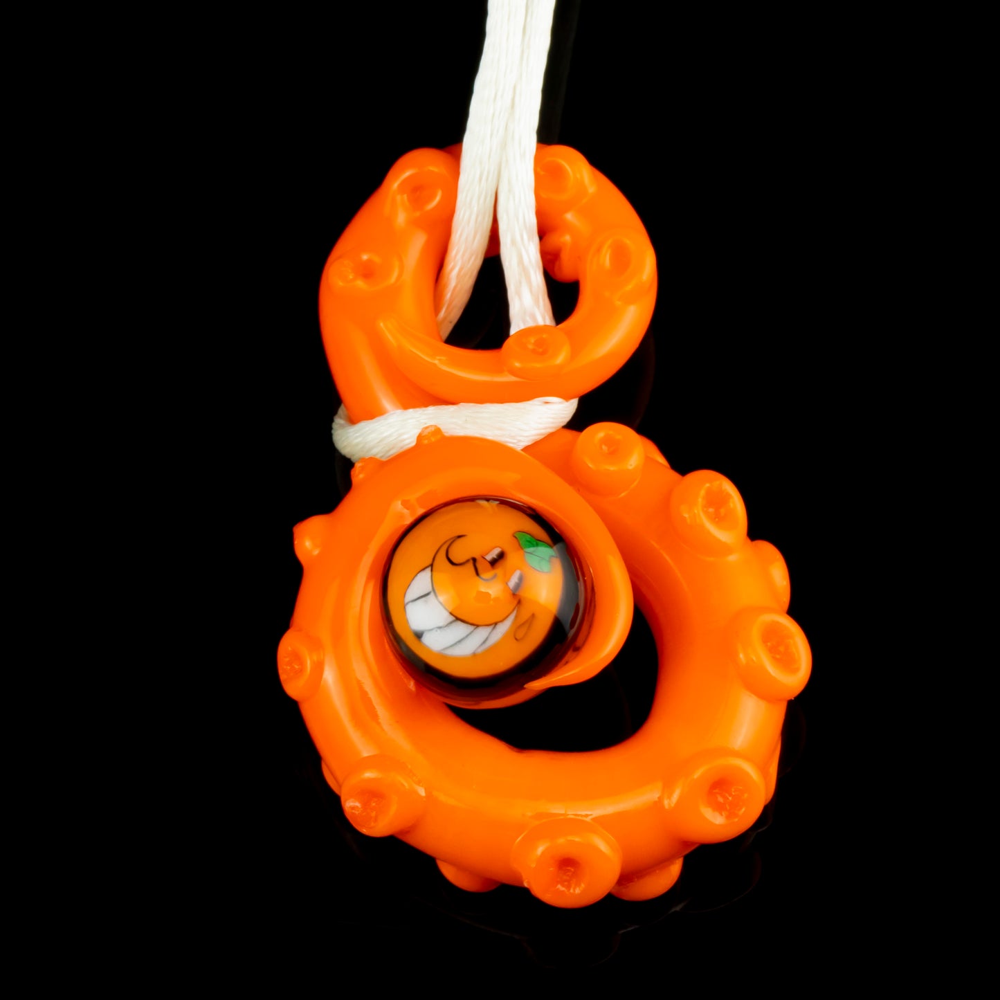 Orange Tentacle "S" Pendant by Wicked Glass x GROE x Atomik (Got the Juice Vol. 3)