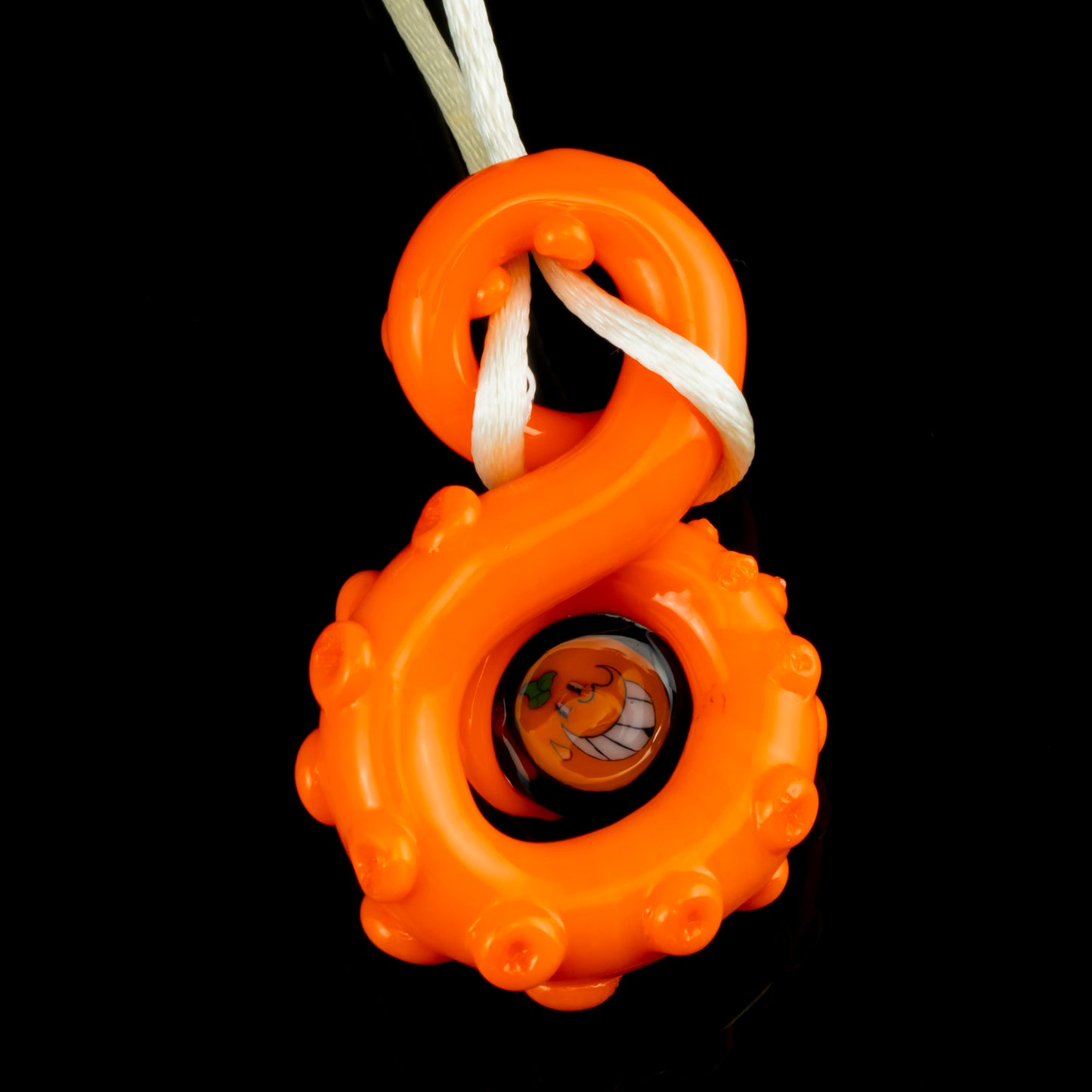 Orange Tentacle "S" Pendant by Wicked Glass x GROE x Atomik (Got the Juice Vol. 3)