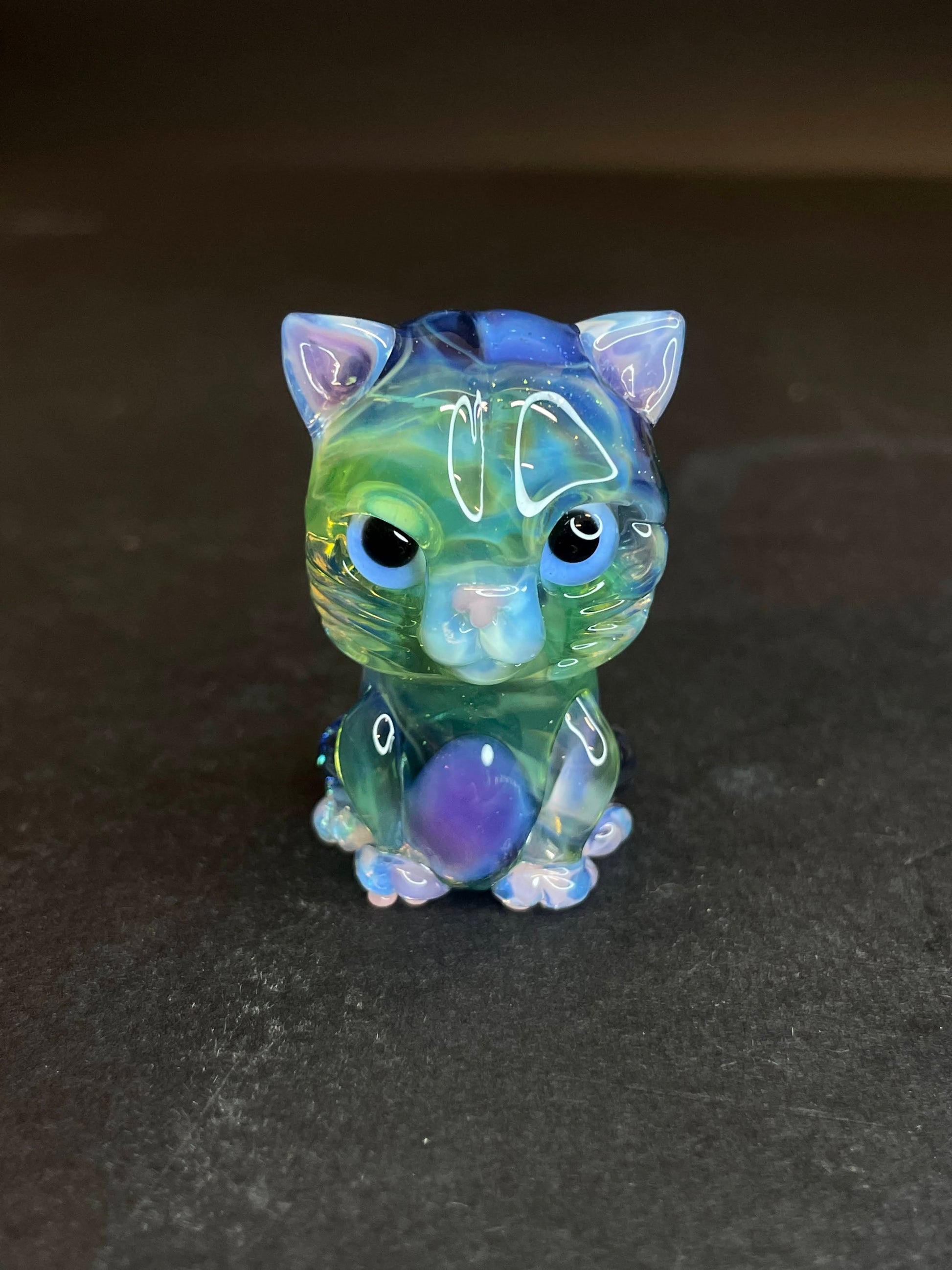 artisan-crafted glass pendant - Kitty Pendant (P) by Nathan Belmont (2023)