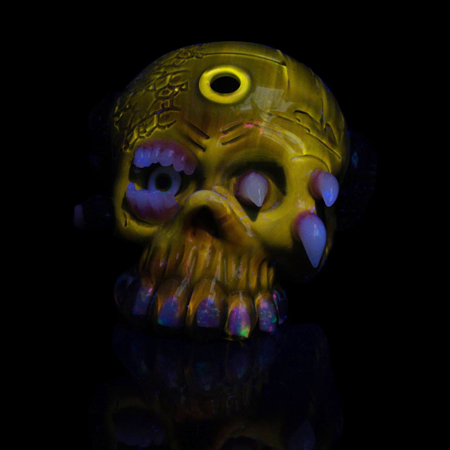 Small Collab Skull Shredder Rig by Carsten Carlile x Salt