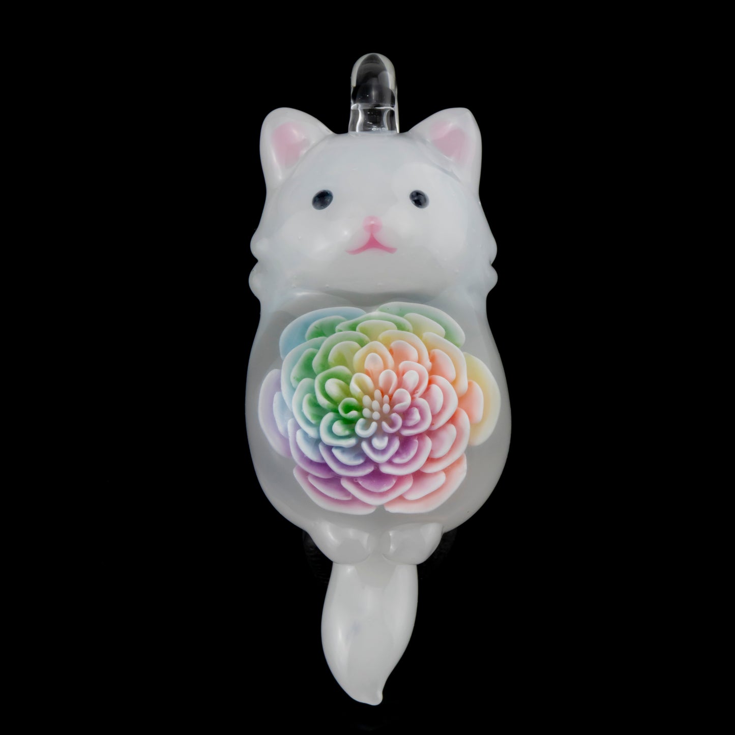 Pastel Kitty Pendant by Glass Azu (2024)