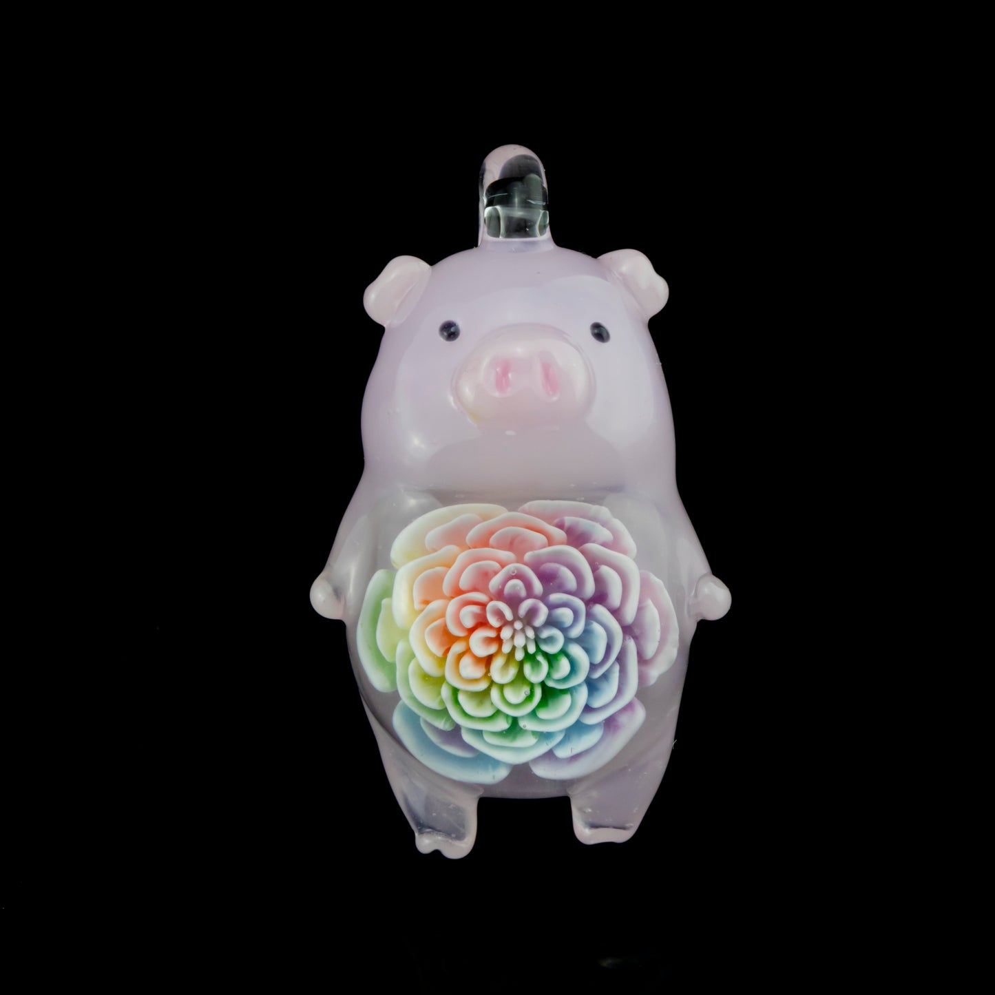 Pastel Piggy Pendant by Glass Azu (2024)