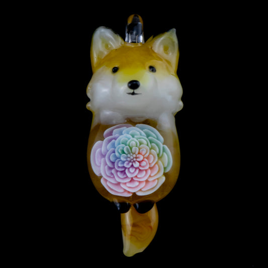 Pastel Fox Pendant by Glass Azu (2024)