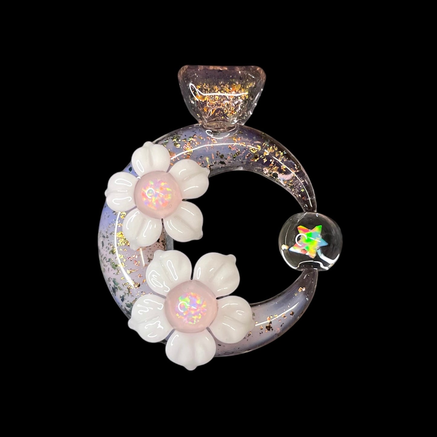 Moon Spinner Flower Pendant by Mars (2024)