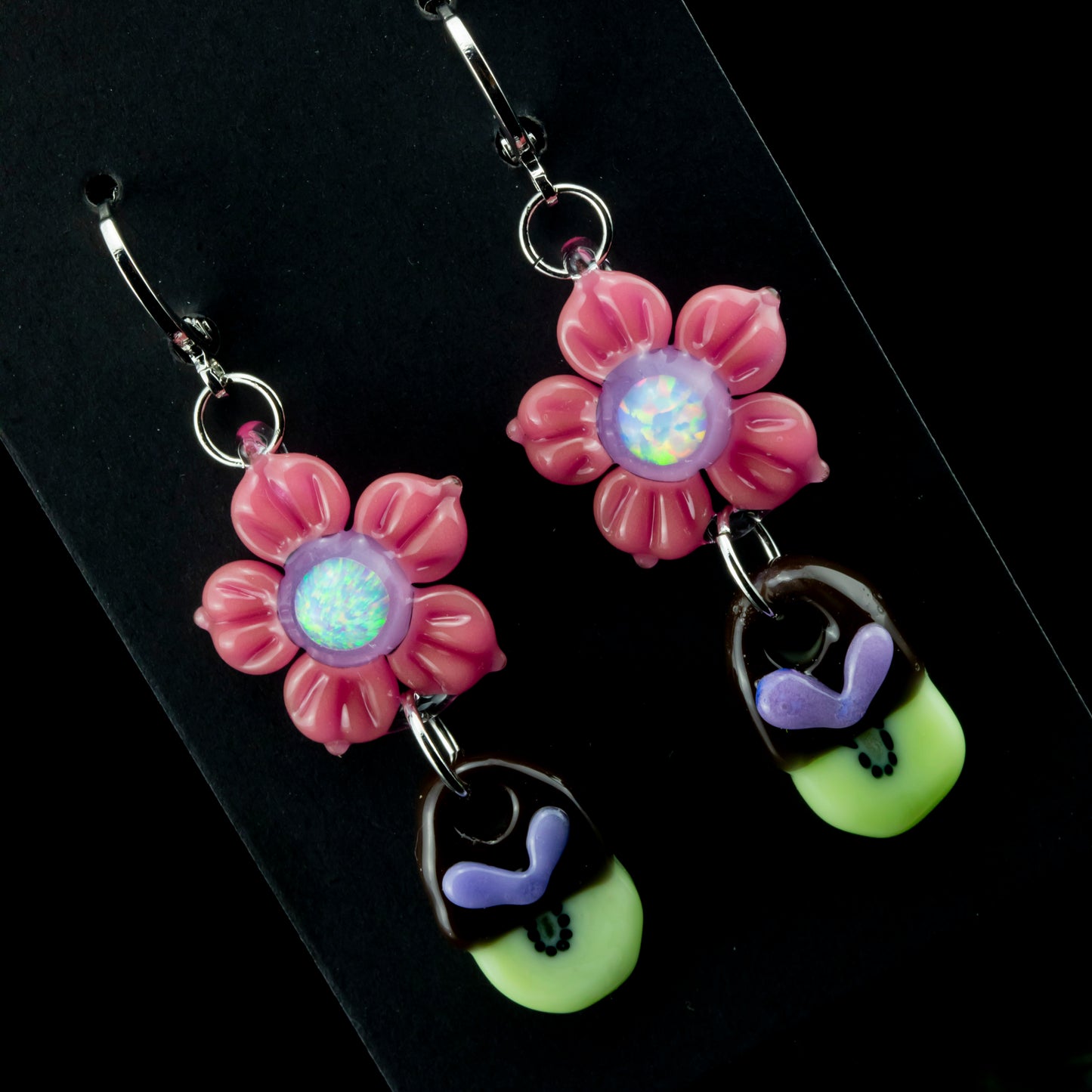 Collab Earrings (A) by Sakibomb x Mars Glassworks (2024)