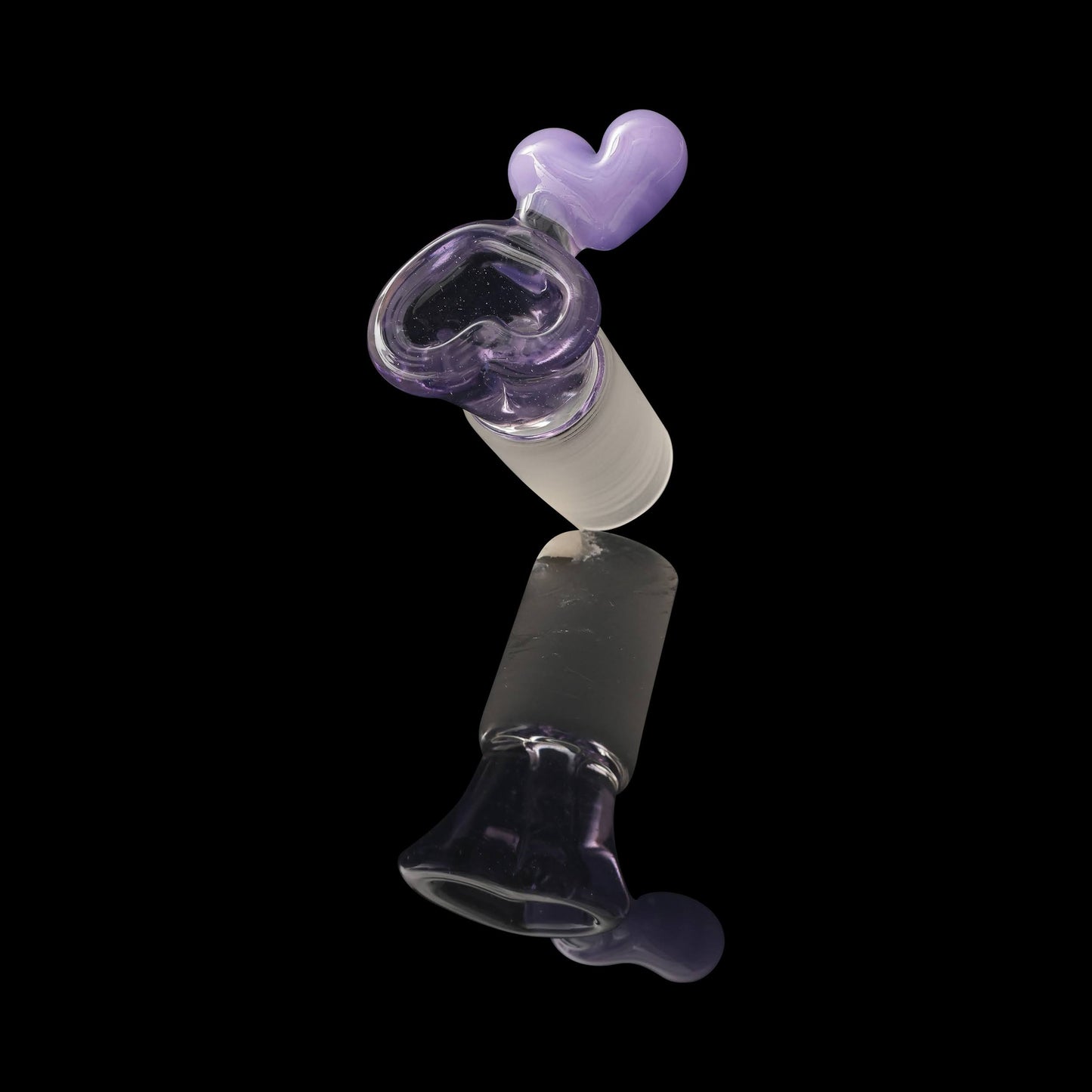 artisan-crafted art piece - Purple 18mm Male Love Slide (B) by Sakibomb (2023)