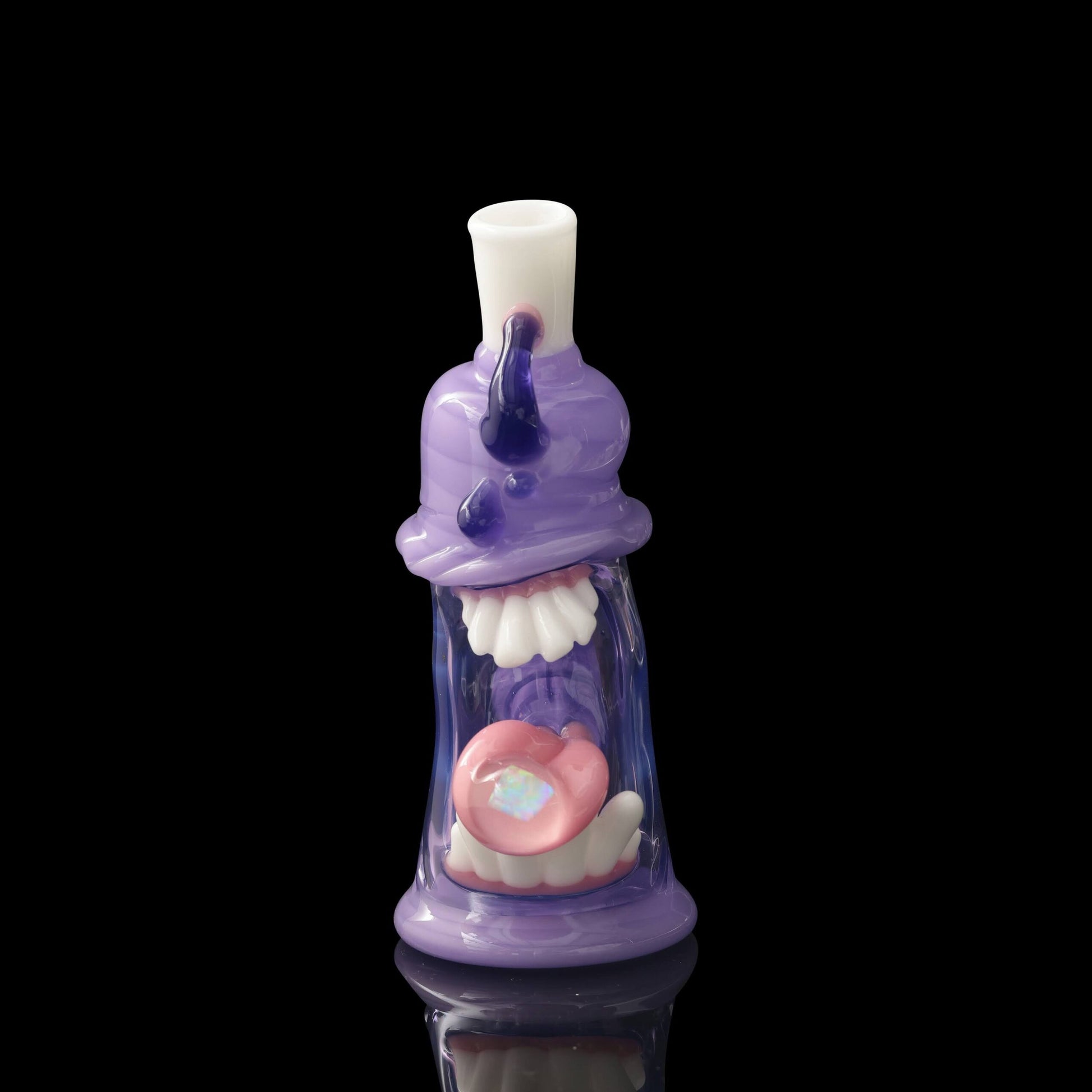 meticulously crafted design of the Purple Down & Dirty Mini Rig by GlassHole (2023)