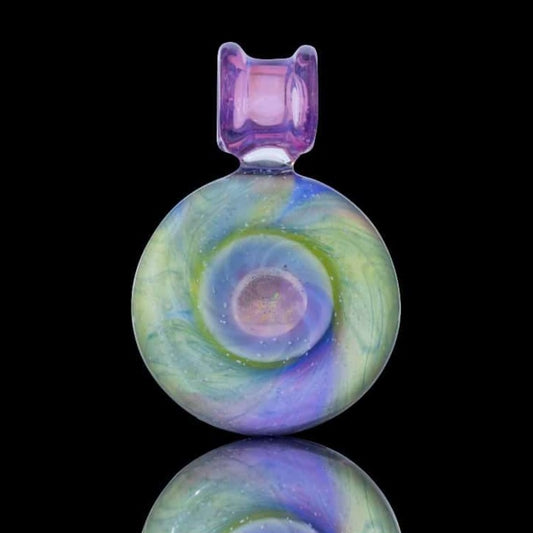 hand-blown glass pendant - Collab Pendant by Derek Boro Boy x Scomo Moanet (Trinkets & Tokens 2022)