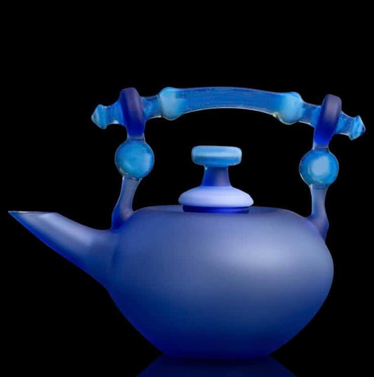 luxurious art piece - Blue Teapot & Cup Set by Jesse Whipkey (2023 Release)