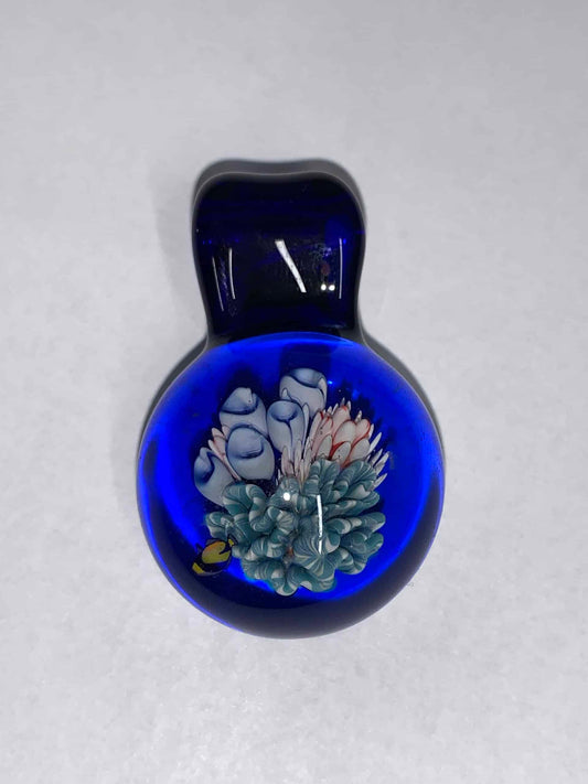 meticulously crafted glass pendant - Coral Reef Pendant E by Kimmo