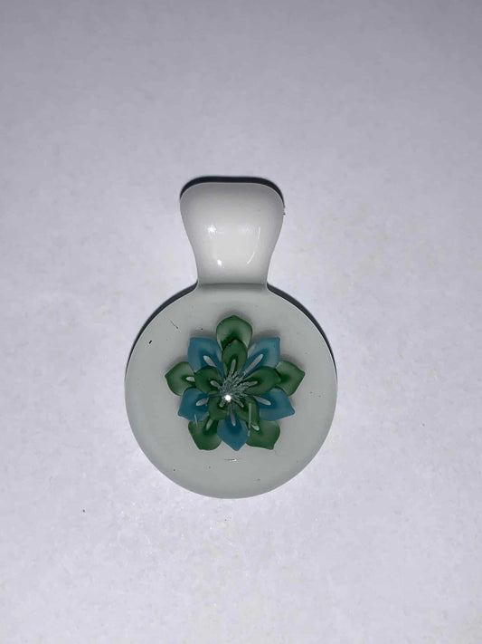 artisan-crafted glass pendant - Flower Pendant A by Kimmo