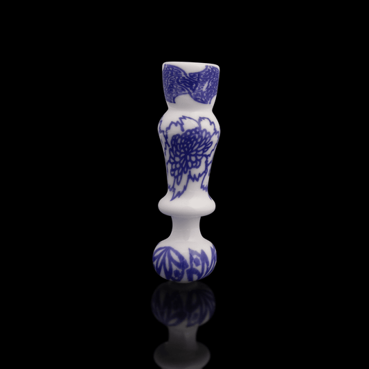 innovative art piece - Chinoserie Chillum (C) by Kurt B (Trinkets &amp; Tokens 2022)