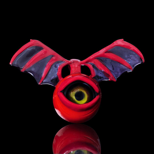 meticulously crafted glass pendant - Wandering Flying Eye Pendant by Rocko Glass (Trinkets & Tokens 2022)
