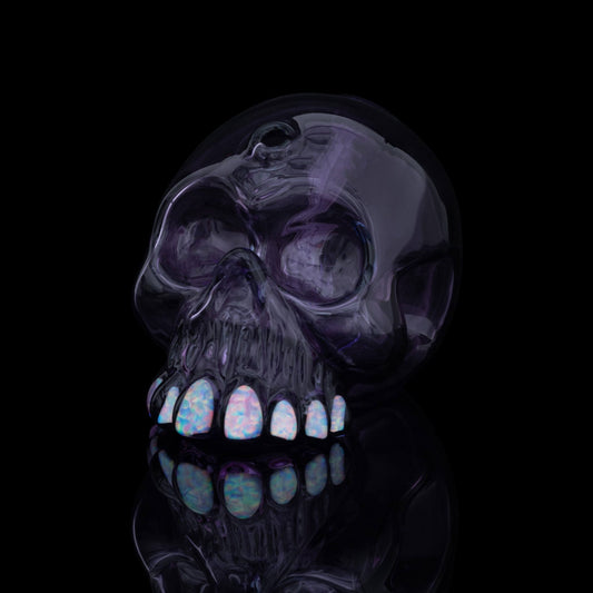 heady art piece - Purple Skull by Carsten Carlile (2023)