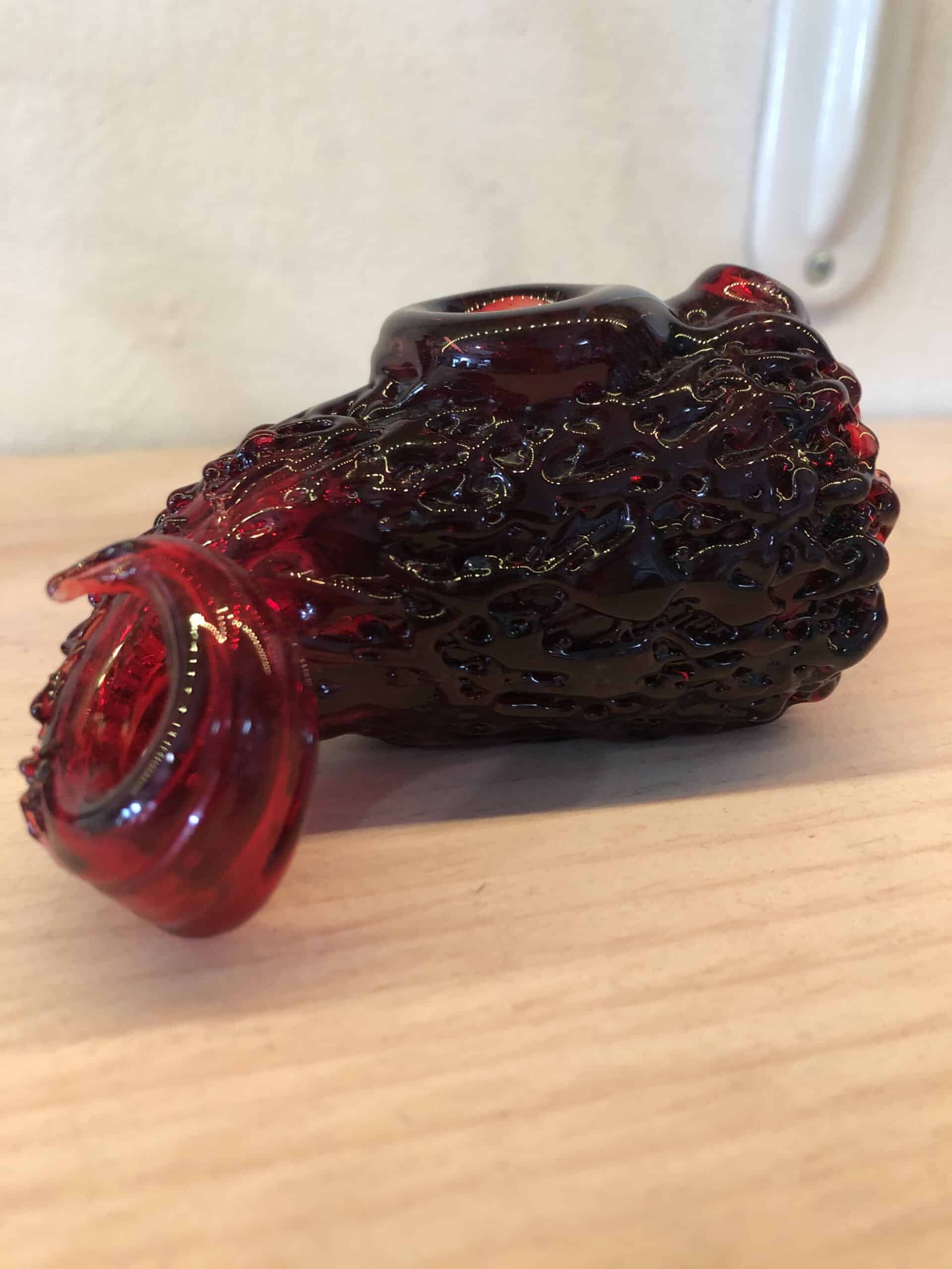 sophisticated design of the (M4) Dark Red (Curly Tail) Eyeball Travel Rig by Merc