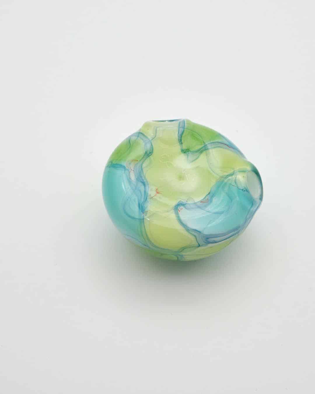 hand-blown glass pendant - Disc Pendant by Scomo