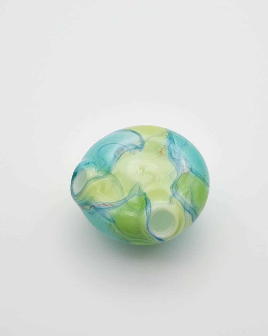 hand-blown glass pendant - Disc Pendant by Scomo